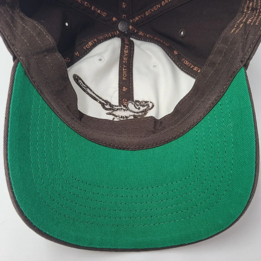 San Diego Padres Hat Fitted M 47 Brand Franchise Brown White MLB Swinging Friar
